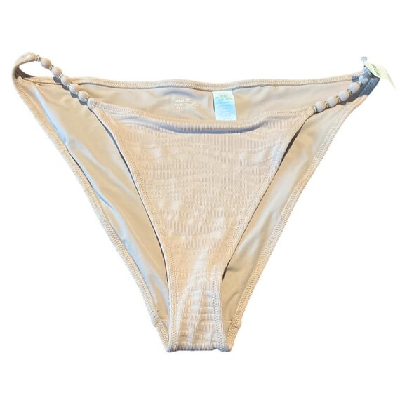 Aerie Womens Cheeky Coquine Bikini Bottoms XL Nude Ribbed Real Good NWT - Picture 1 of 5